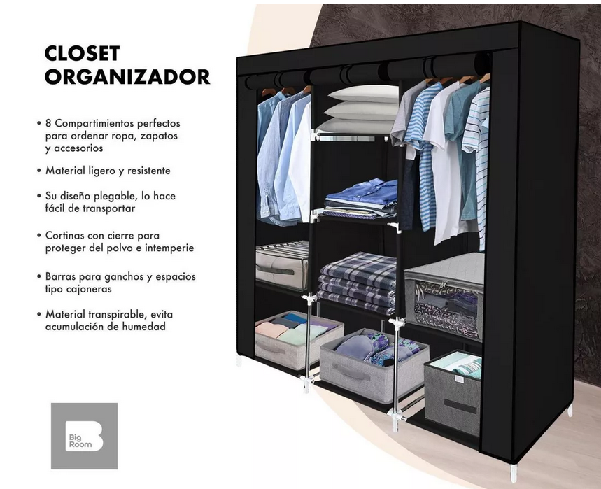 Closet, Ropero Armable 3 Puertas Organiz