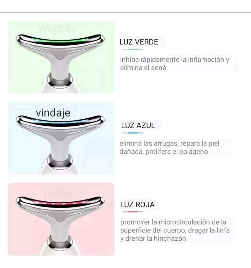 LiftGlow 2.0 - Masajeador Facial Reductor Arrugas Y Papada