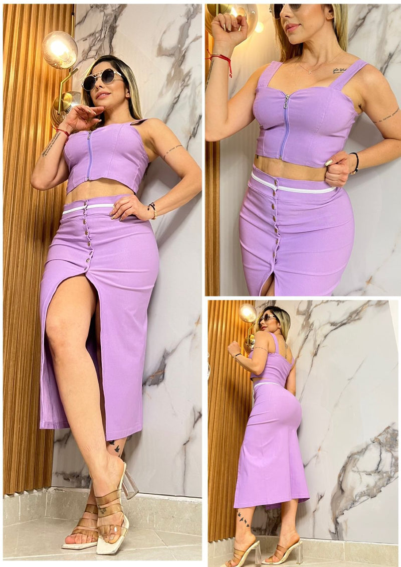 Conjunto Falda Y Blusa