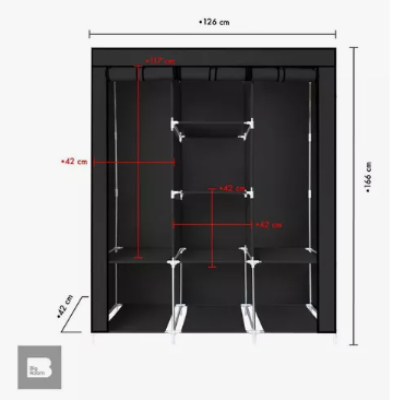 Closet, Ropero Armable 3 Puertas Organiz