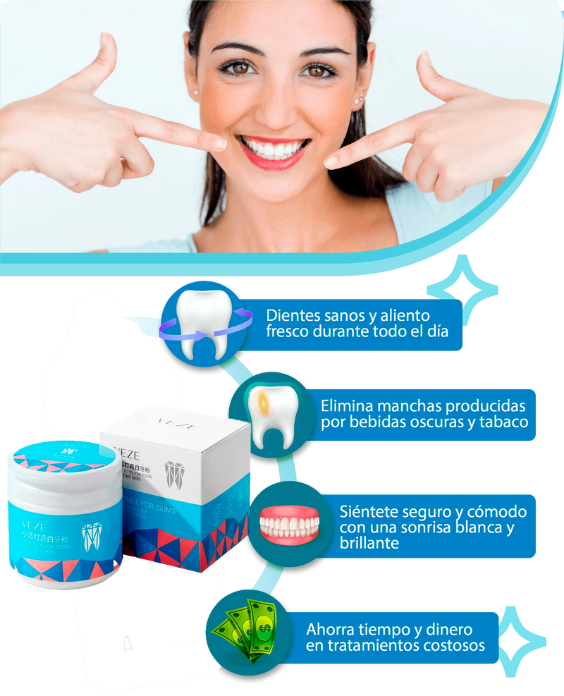 POLVO BLANQUEADOR DE DIENTES