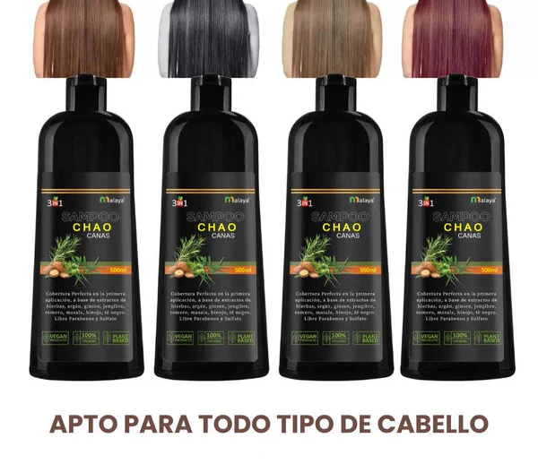 SHAMPOO CHAO  CANAS + TRATMIENTO