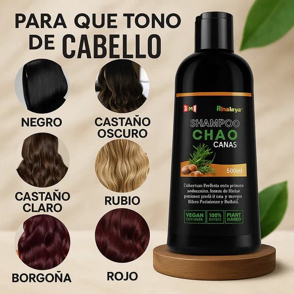 SHAMPOO CHAO  CANAS + TRATMIENTO