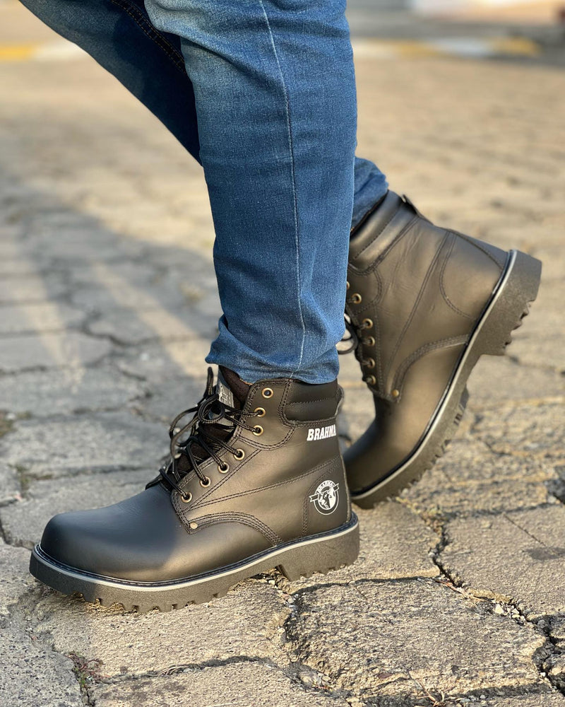 BOTA BRAHMA CLASICA CUERO + CAJA