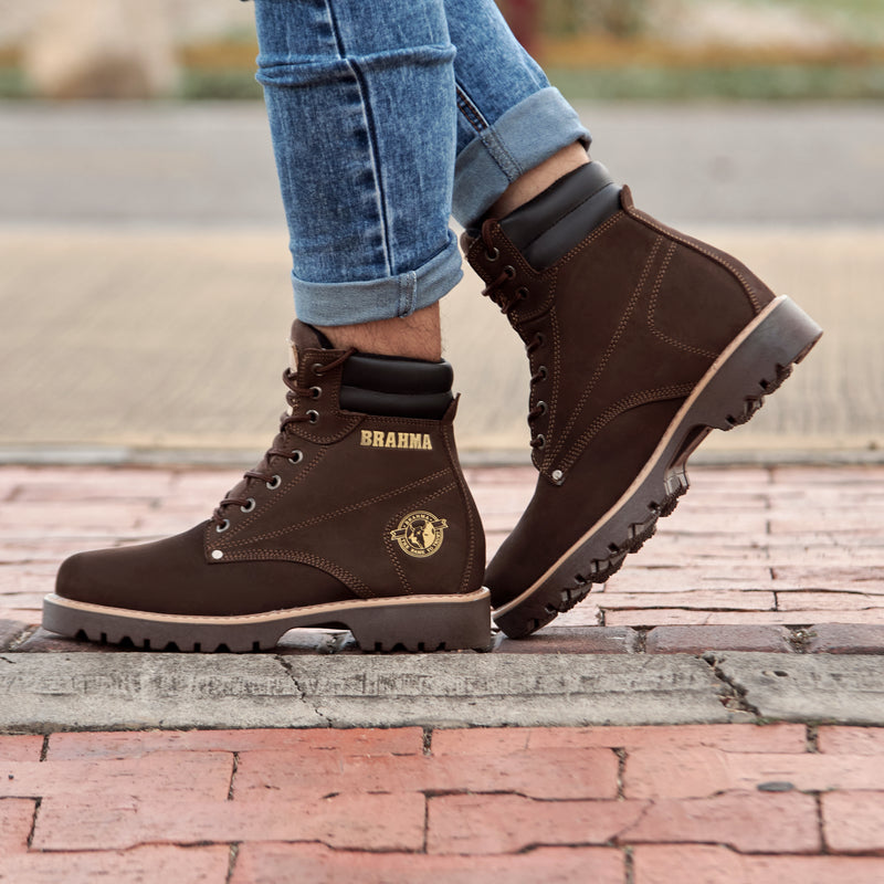 BOTA BRAHMA CLASICA CUERO + CAJA