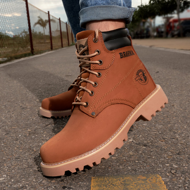 BOTA BRAHMA CLASICA CUERO + CAJA