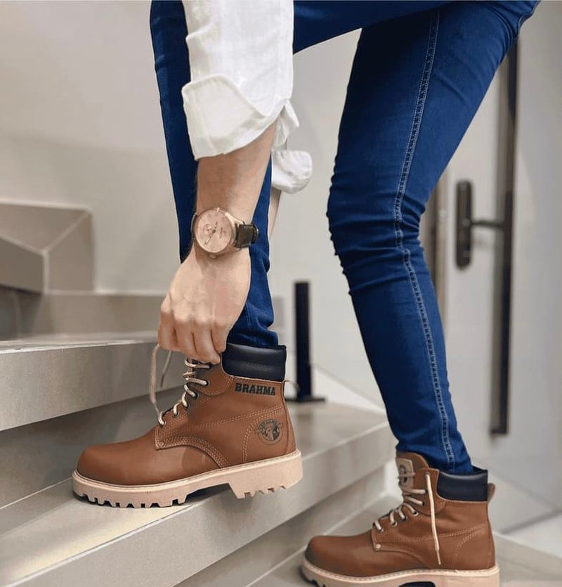 BOTA BRAHMA CLASICA CUERO + CAJA
