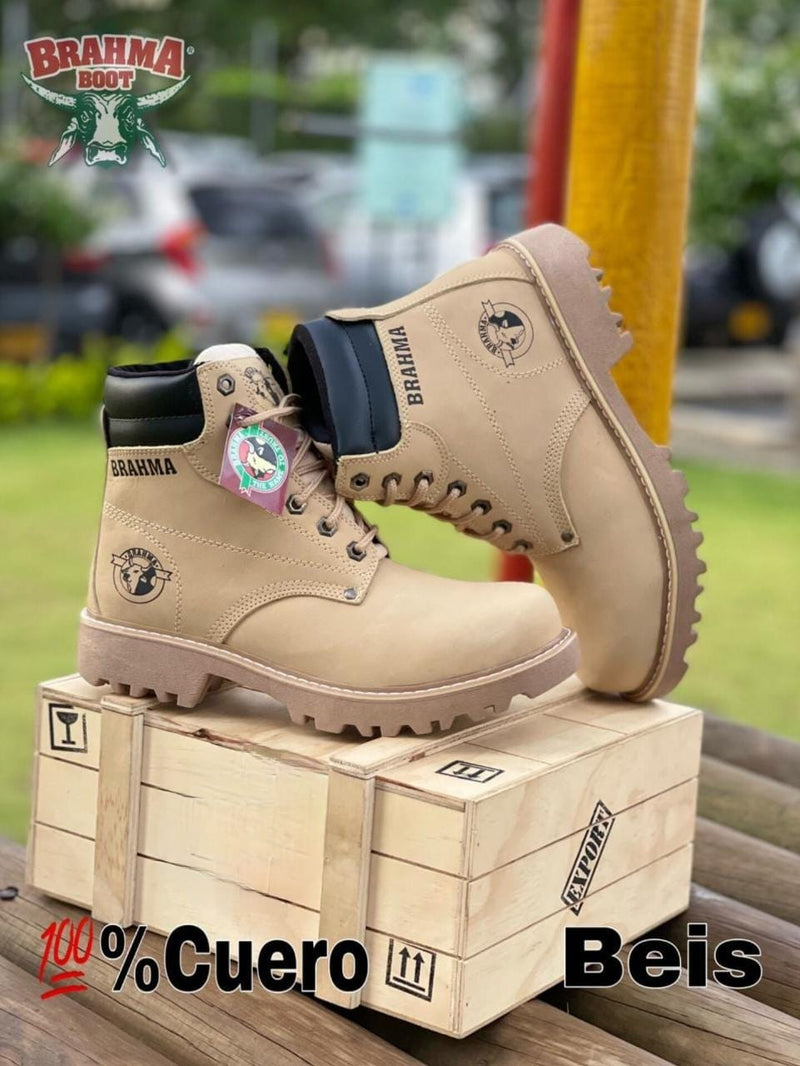 BOTA BRAHMA CLASICA CUERO + CAJA