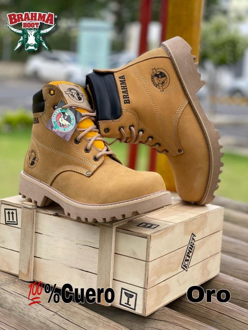 BOTA BRAHMA CLASICA CUERO + CAJA