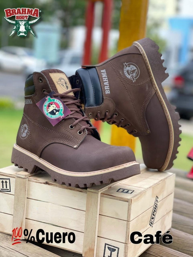 BOTA BRAHMA CLASICA CUERO + CAJA