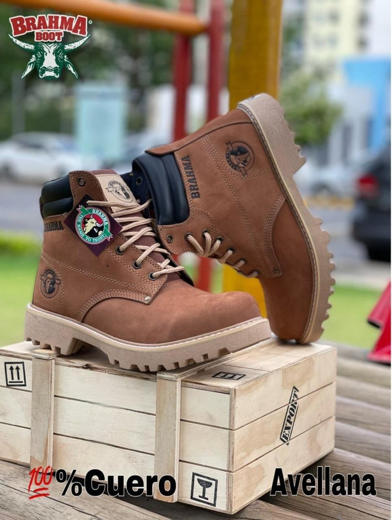 BOTA BRAHMA CLASICA CUERO + CAJA