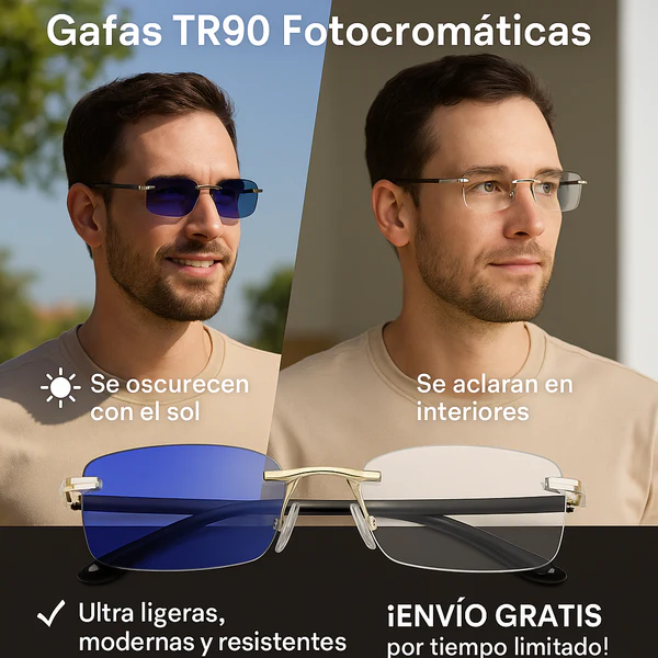 Gafas TtR90 FOTOCROMATICAS + ESTUCHE