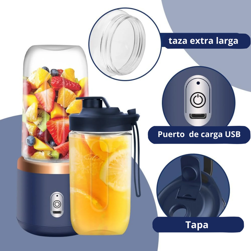 LICUADORA PORTATIL 500 ml ¡TU BATIDO AL MOMENTO!